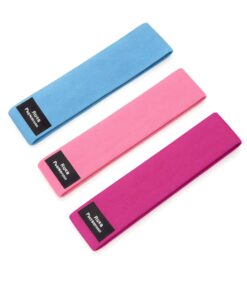 Fabric Loop Resistance Bands Set – Non-Slip Workout Bands for Glutes, Legs & Full Body Training | Ruva Plantborn Nutrition