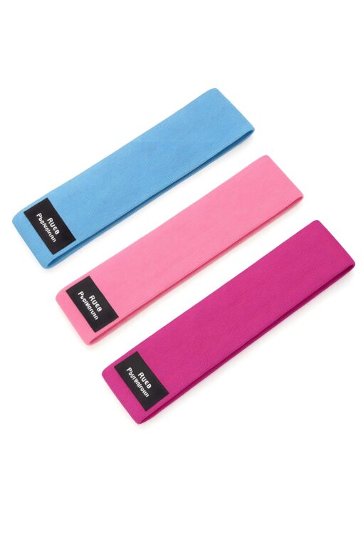 Fabric Loop Resistance Bands Set – Non-Slip Workout Bands for Glutes, Legs & Full Body Training | Ruva Plantborn Nutrition