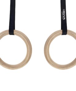 Wooden Gymnastic Rings – Premium Adjustable Workout Rings for Strength Training | Ruva Plantborn Nutrition