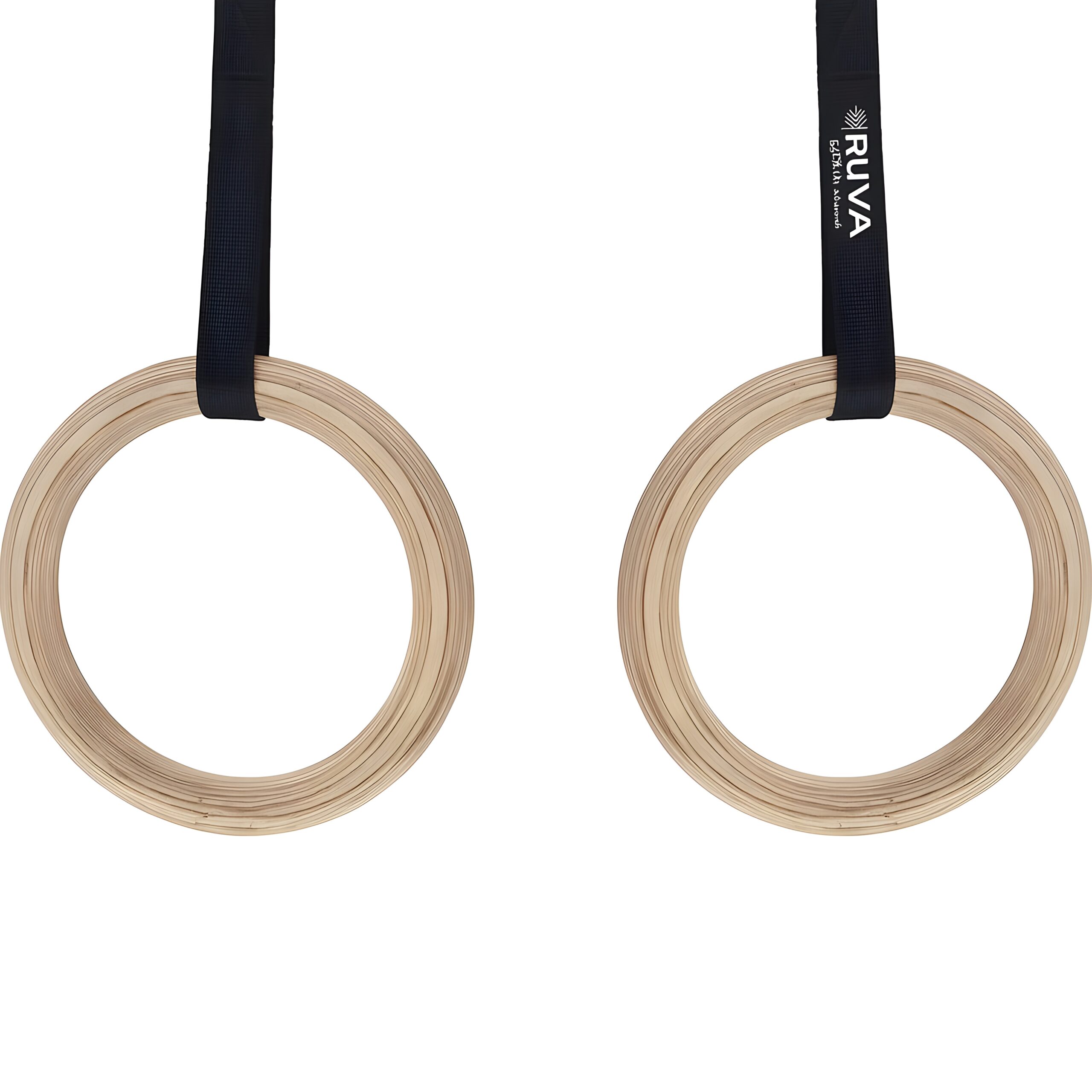 Wooden Gymnastic Rings – Premium Adjustable Workout Rings for Strength Training | Ruva Plantborn Nutrition